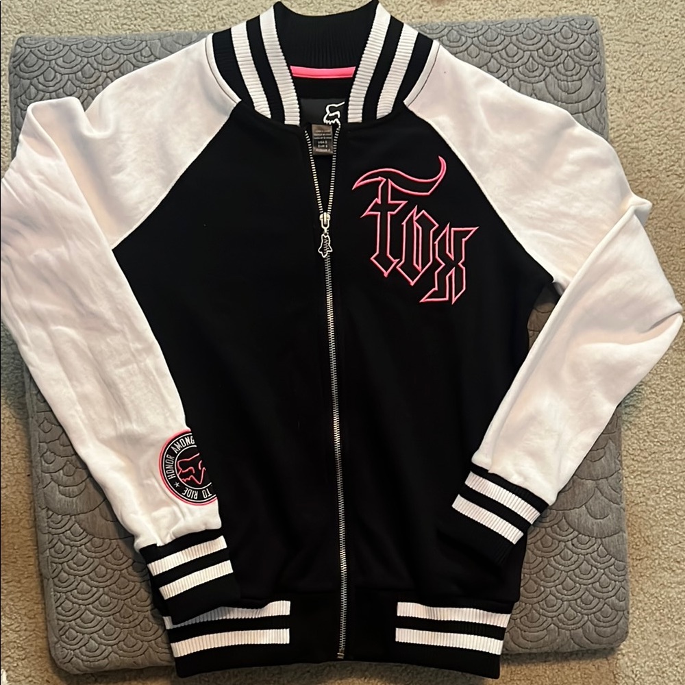 Fox Black and White Varsity Jacket